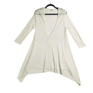 Pure Jill Cardigan Women's S Long Sleeve Slinky Linen Blend Slinky Resort Basics
